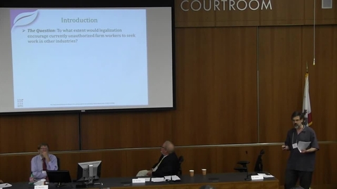 Thumbnail for Agriculture and Farm Labor Since 1975: What Could Happen With Legalization?: Tom Hertz