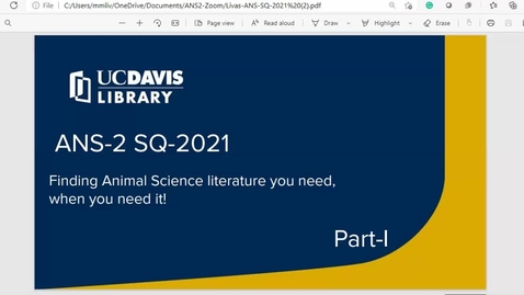 Thumbnail for ANS_2_SP21_Orientation_to_Library_Resources-PART-I