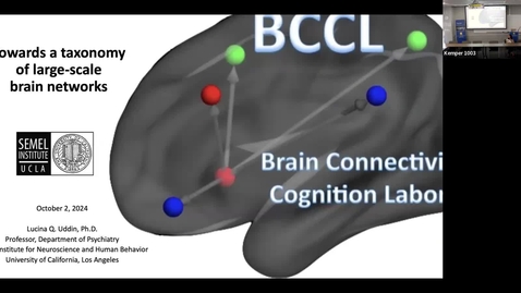 Thumbnail for 2024 1002 Towards a Taxonomy of Large-Scale Brain Networks - Lucina Uddin, PhD