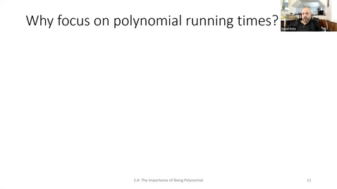 Thumbnail for ECS 220 1b:2.4 the importance of being polynomial