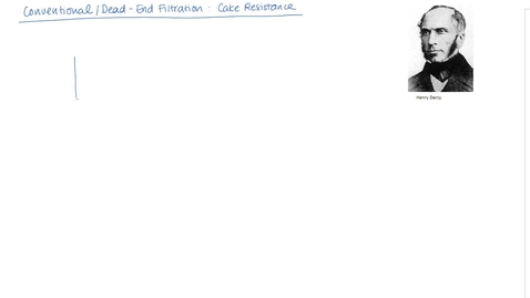 Thumbnail for Conventional/Dead-End Filtration: Cake Resistance