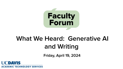 Thumbnail for Dr. Andy Jones' Video Preview of the April 19th, 2024 Faculty Forum on Generative AI and Writing