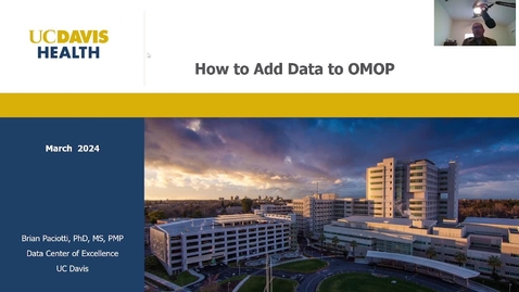 Thumbnail for OMOP 9 -- Adding Data to OMOP