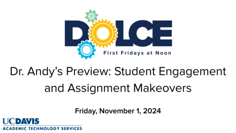 Thumbnail for Dr. Andy Jones' Video Preview of the November 1, 2024 DOLCE featuring Cam Hostinar and Mark Verbitsky