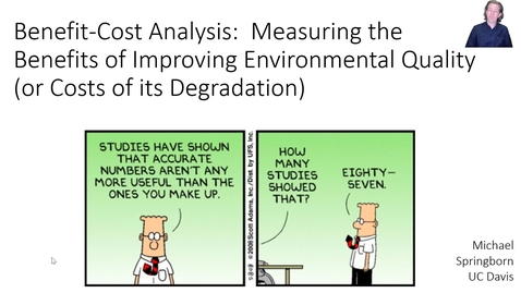 Thumbnail for entry Lecture 6 - Environmental valuation