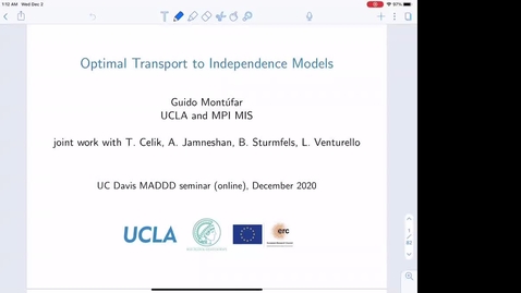 Thumbnail for Guido Montufar: Optimal Transport to Independence Models