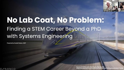 Thumbnail for No Lab Coat, No Problem: Finding a STEM Career Beyond a PhD with Systems Engineering