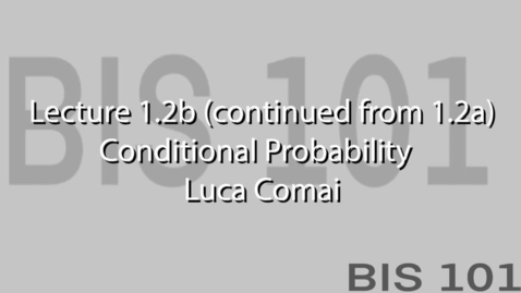 Thumbnail for entry Lec1.1.2. Conditional probability.