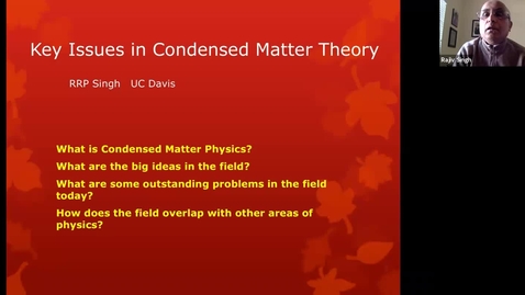 Thumbnail for 2/10/21: Theoretical Condensed Matter Physics