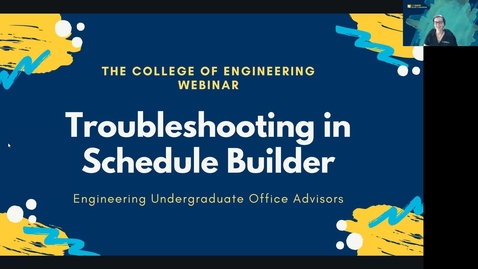 Thumbnail for entry Troubleshooting  Schedule Builder Webinar 7.19.21