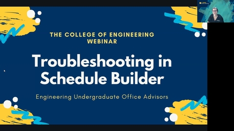 Thumbnail for Troubleshooting  Schedule Builder Webinar 7.19.21