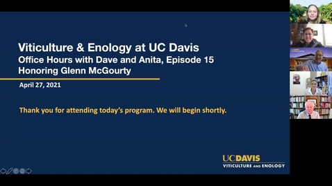 Thumbnail for Office Hours with Dave and Anita, Episode 15: Honoring Glenn McGourty