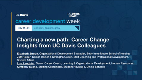Thumbnail for Charting a new path: Career Change Insights from UC Davis Colleagues