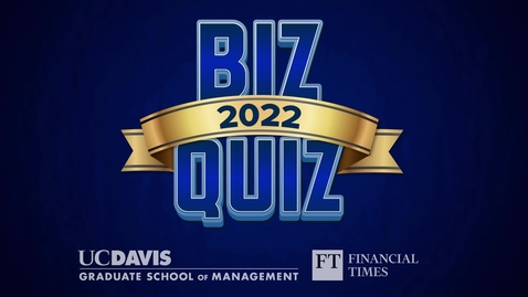 Thumbnail for entry  UC Davis-Financial Times Biz Quiz: Interview with Jennifer Johnson, President and CEO, Franklin Templeton Investments