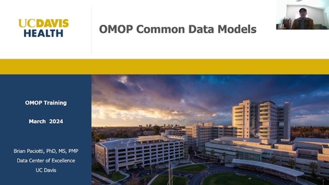 Thumbnail for OMOP 1  -- What is the OMOP Common Data Model