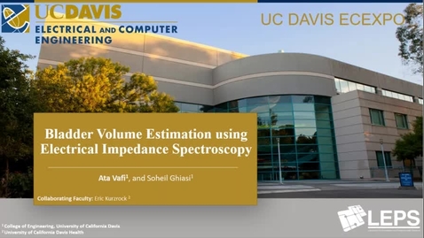 Thumbnail for Bladder Volume Estimation using Electrical Impedance Spectroscopy