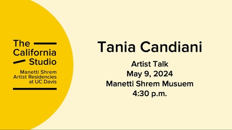 Thumbnail for entry Tania Candiani | Artist Talk
