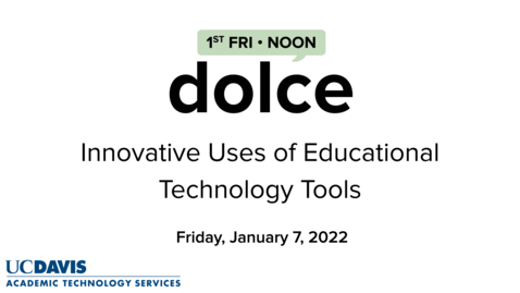 Thumbnail for DOLCE - January 7, 2022