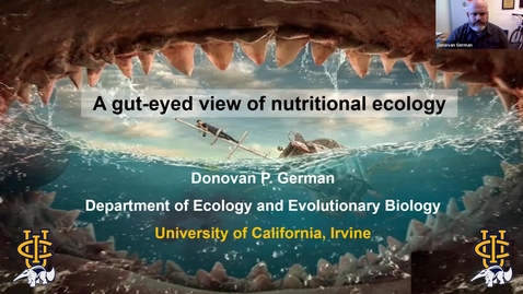 Thumbnail for entry BML - Dr. Donovan German: &quot;Unlocking the mysteries of the inner tube of life: a gut-eyed view of nutritional ecology&quot;