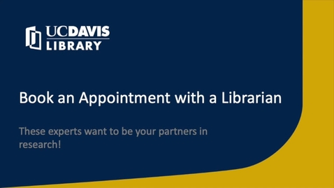 Thumbnail for book an appointment with a librarian