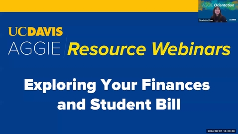 Thumbnail for Exploring your finances and student bill