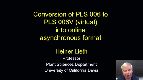 Thumbnail for entry SITT 2021 - Conversion of PLS006 to PLS006V into online asynchronous format