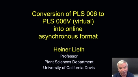 Thumbnail for SITT 2021 - Conversion of PLS006 to PLS006V into online asynchronous format