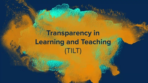 Thumbnail for entry 3.2 Transparency in Learning and Teaching