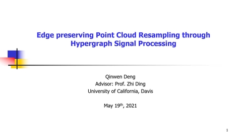 Thumbnail for entry Edge preserving Point Cloud Resampling through Hypergraph Signal Processing 