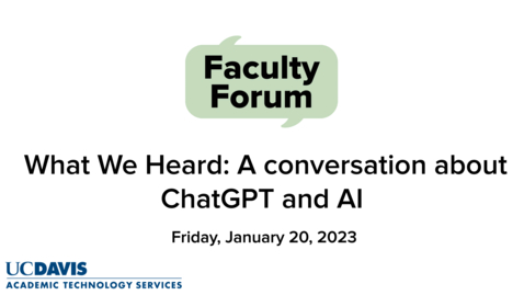 Thumbnail for entry January 2023 Faculty Forum on ChatGPT and AI - Summary video by Dr. Andy Jones