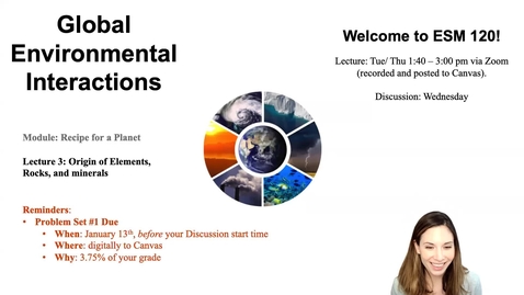 Thumbnail for Lecture 3 - History of Planet Earth - ESM 120 (Winter 2021)