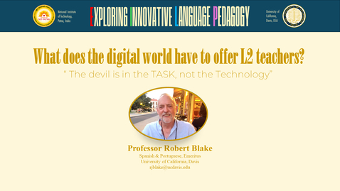 Thumbnail for What does the digital world have to offer L2 teachers?
