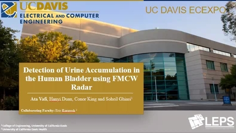 Thumbnail for Detection of Urine Accumulation in the Human Bladder using FMCW Radar - Ata Vafi