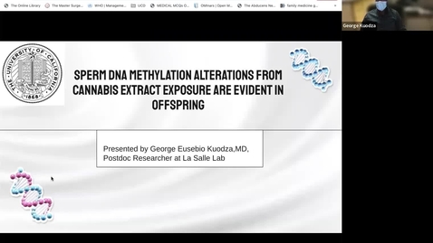 Thumbnail for POD Center Journal Club 11-17-22: Sperm DNA Methylation Alterations from Cannabis