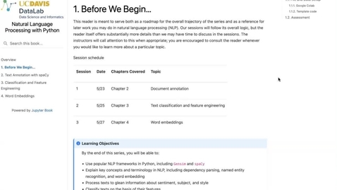 Thumbnail for Natural Language Processing with Python (3-part series) – Part 1 of 3 – 2022-05-23
