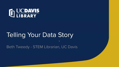 Thumbnail for entry Telling Your Data Story - 2024-02-15