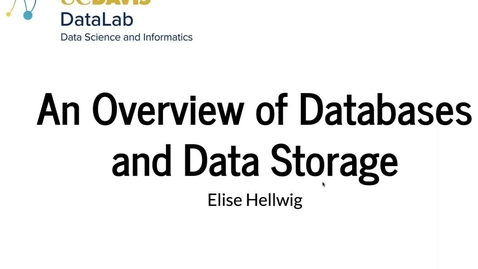 Thumbnail for Overview of Databases and Data Storage -  2024-04-11