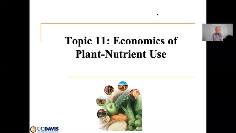 Thumbnail for entry Clip of Nutrient Interactions and Economics Ch 11 June 2 Lecture