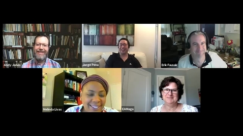 Thumbnail for SITT 2020 Interview: Andy Jones with Elizabeth Maga, Jorge Peña, Melinda Livas, and Erik Fausak