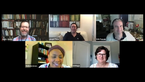 Thumbnail for entry SITT 2020 Interview: Andy Jones with Elizabeth Maga, Jorge Peña, Melinda Livas, and Erik Fausak