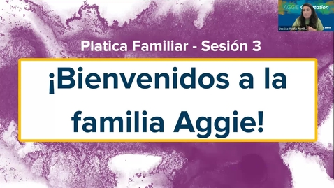 Thumbnail for Plática Familiar - Sesión 3