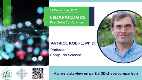 Thumbnail for entry Patrice Koehl P.hD. - A physicist's view on partial 3D shape comparison