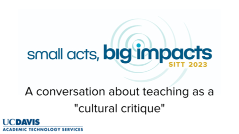 Thumbnail for A brief conversation about teaching as a &quot;cultural critique&quot; with Ted Geier: A SITT 2023  Interview with Dr. Andy Jones