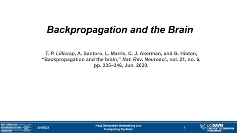 Thumbnail for entry Meeting 5-4-21:  Backpropagation and the Brain