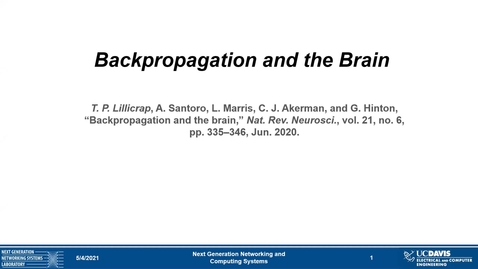 Thumbnail for Meeting 5-4-21:  Backpropagation and the Brain
