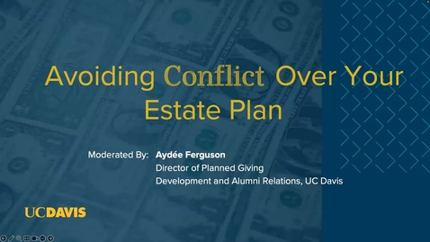 Thumbnail for entry Avoiding Conflict Over Your Estate Plan