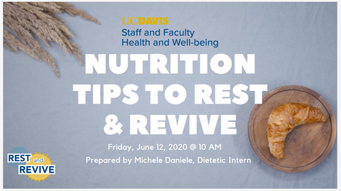 Thumbnail for Nutrition Tips to Rest and Revive