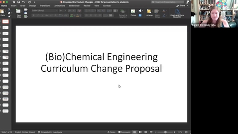Thumbnail for entry Chemical Engineering Curriculum Info Session anticipated Fall 2023