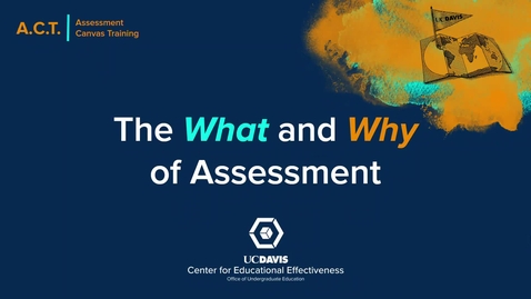 Thumbnail for entry 1.1 What is Assessment?