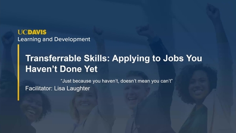 Thumbnail for Career Workshop -Transferrable Skills 